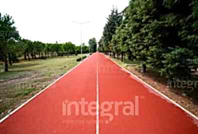 Yürüyüş Yolu Tartan Zemin Uygulaması